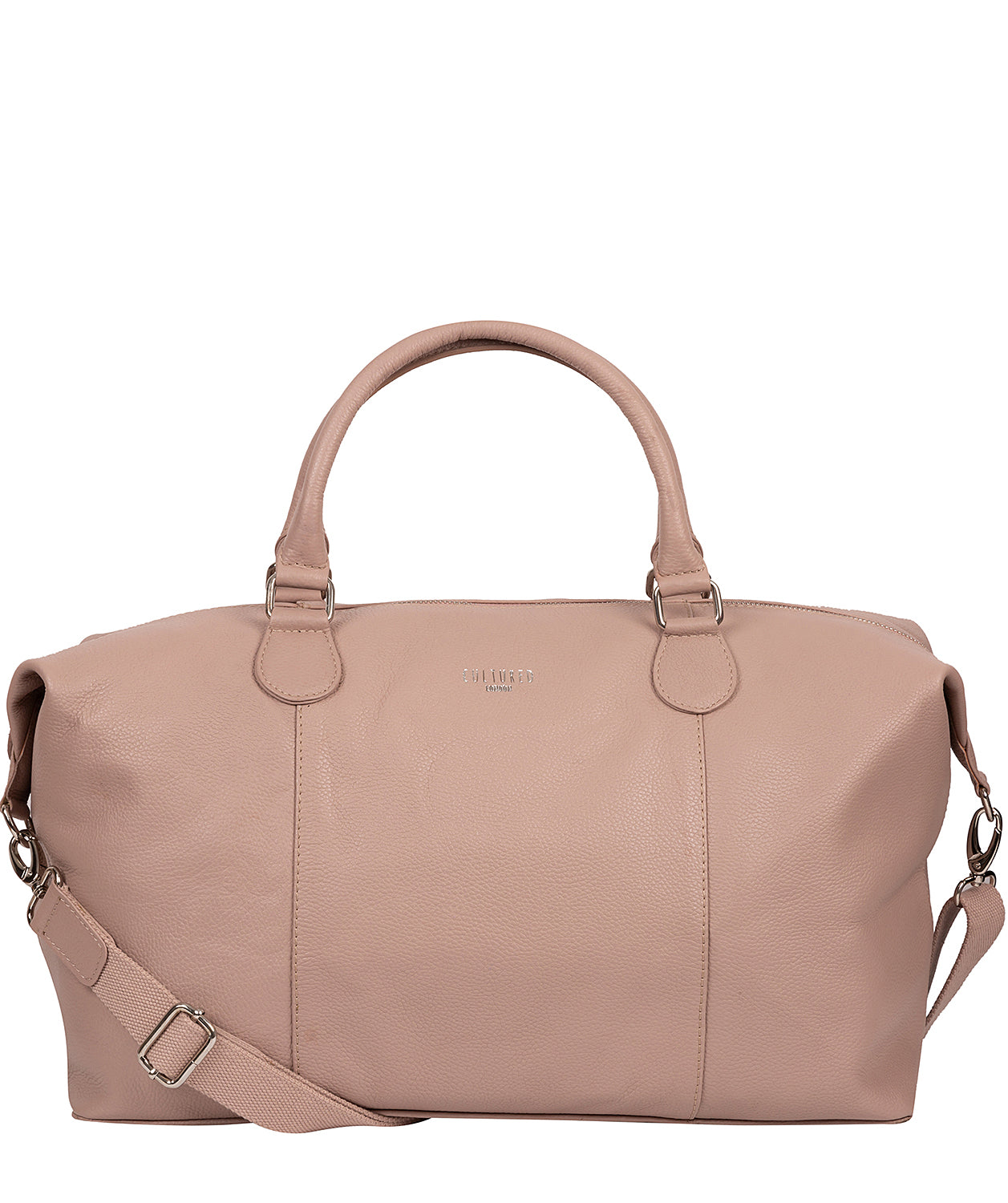 'Navigator' Blush Pink Leather Holdall