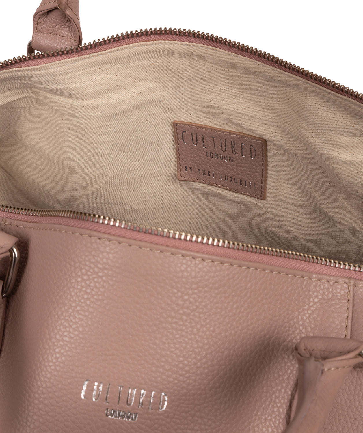 'Navigator' Blush Pink Leather Holdall