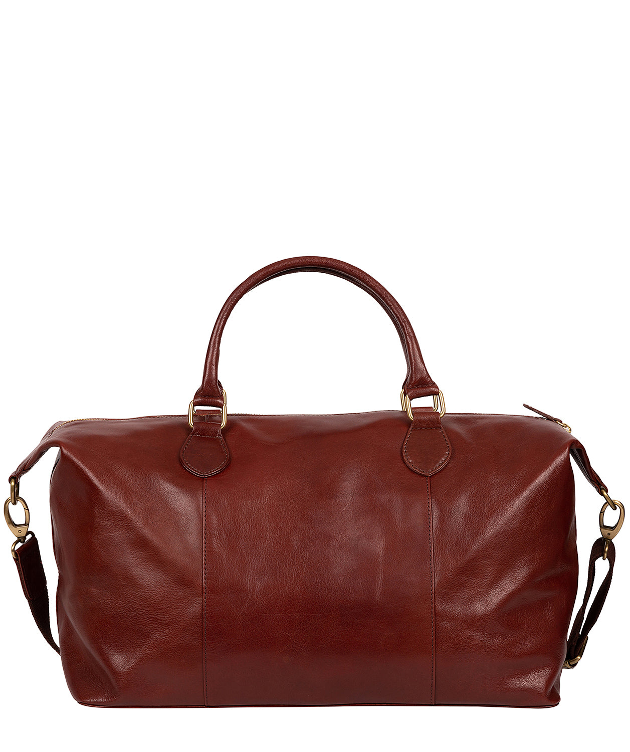 'Navigator' Dark Chestnut Leather Holdall