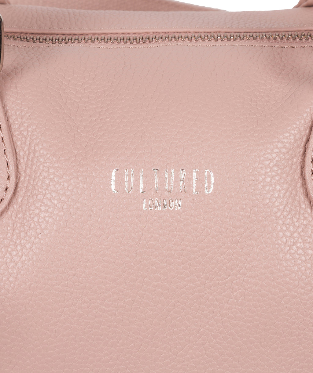 Pink Leather Holdall 'Circuit' by Cultured London – Pure Luxuries London
