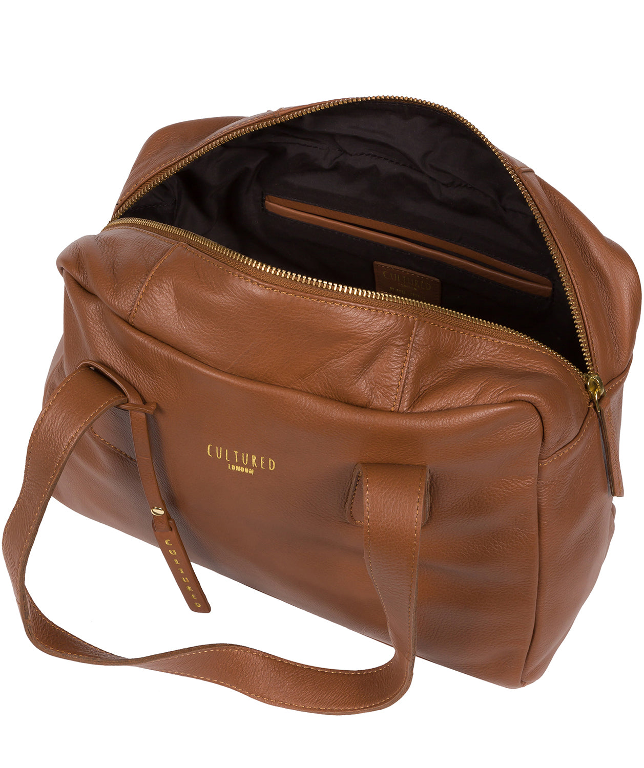 'Hammersmith' Dark Tan Leather Handbag