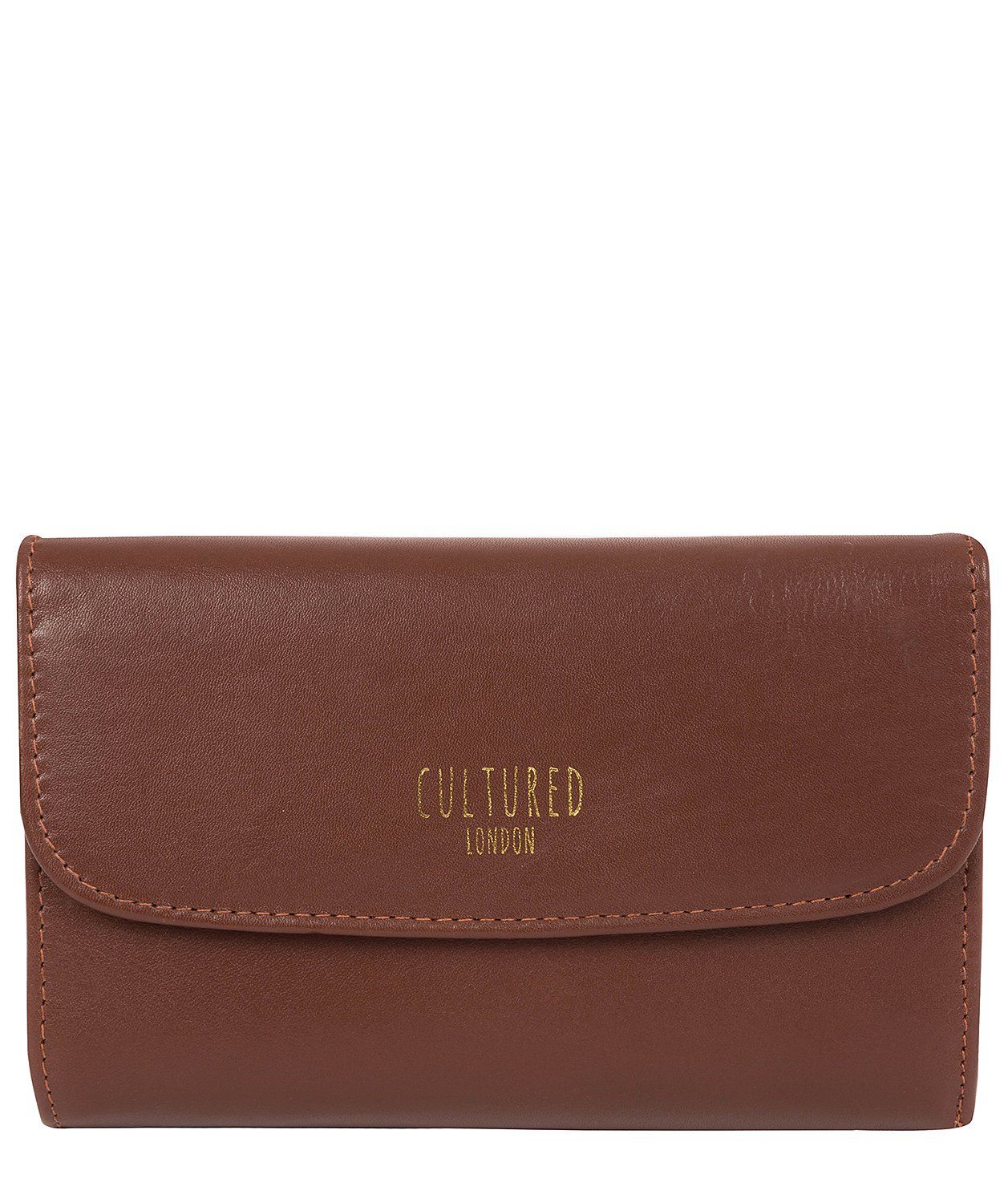 'Tatiana' Chestnut Leather Purse