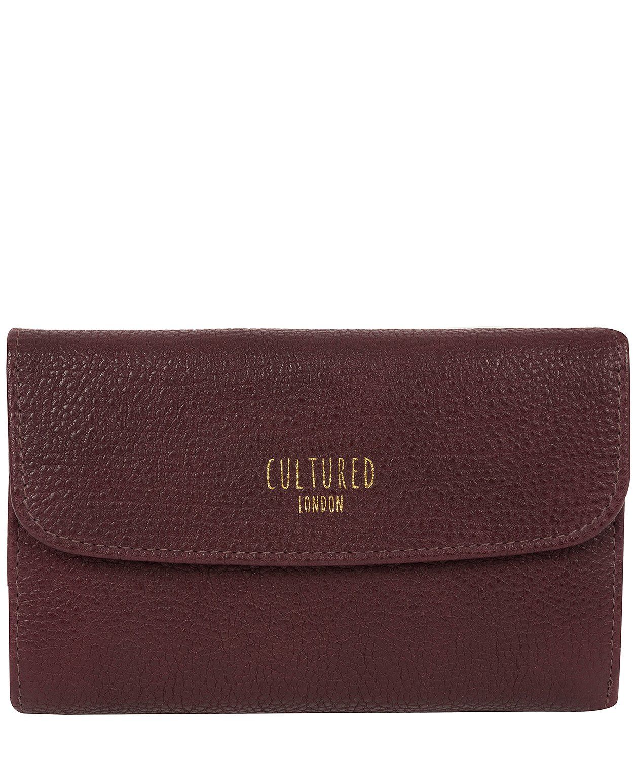 'Tatiana' Raisin Leather Purse