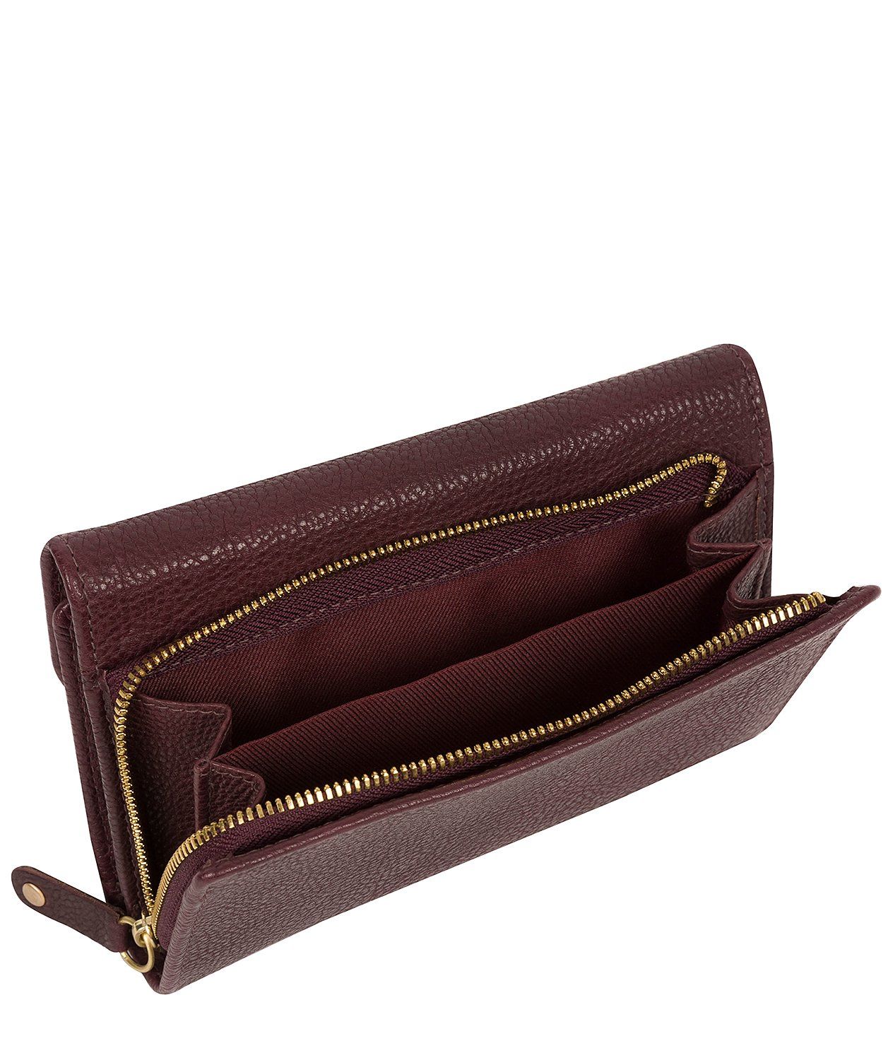 'Tatiana' Raisin Leather Purse