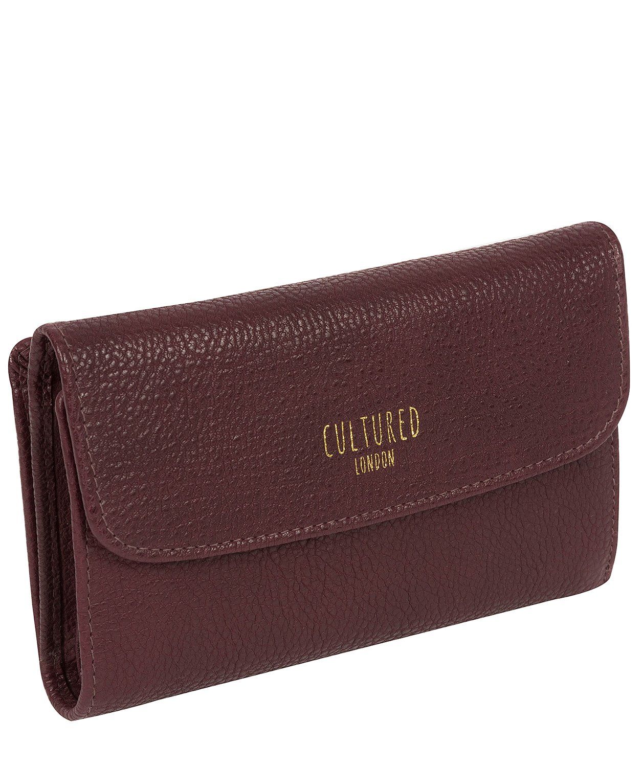 'Tatiana' Raisin Leather Purse