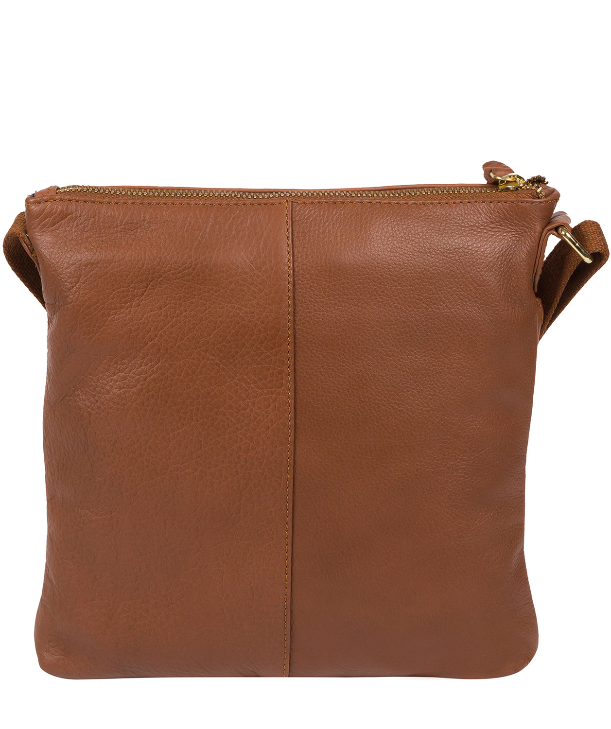 'Camden' Dark Tan Leather Cross Body Bag