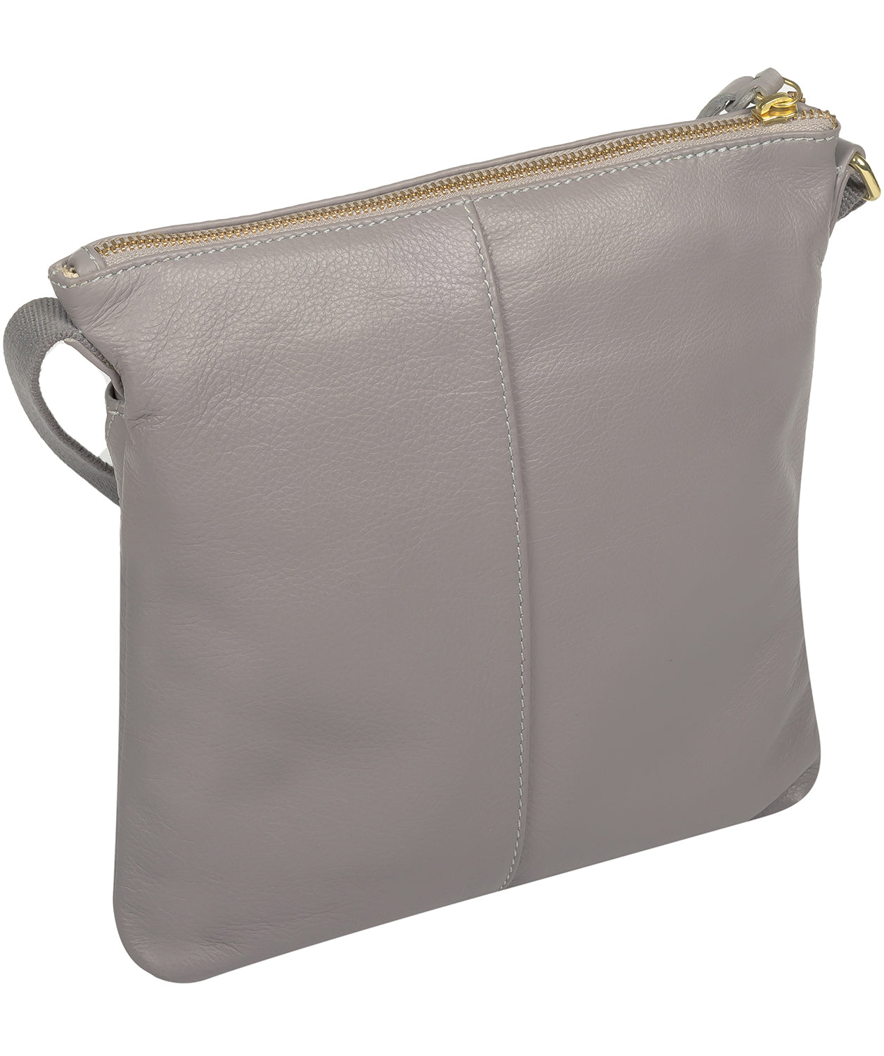 'Camden' Grey Leather Cross Body Bag