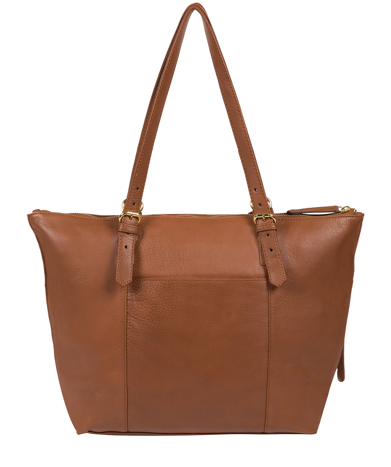 'Moorgate' Dark Tan Leather Tote Bag