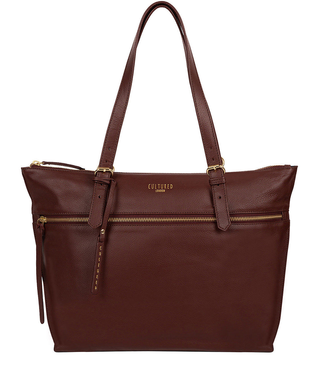 'Moorgate' Rich Chestnut Leather Tote Bag