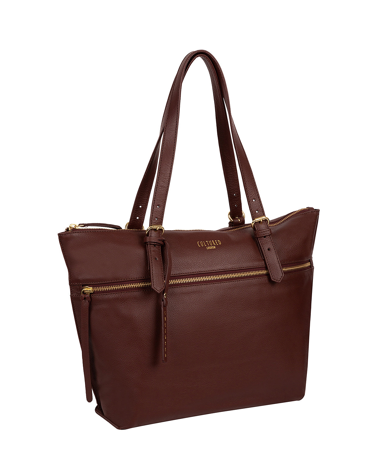 'Moorgate' Rich Chestnut Leather Tote Bag