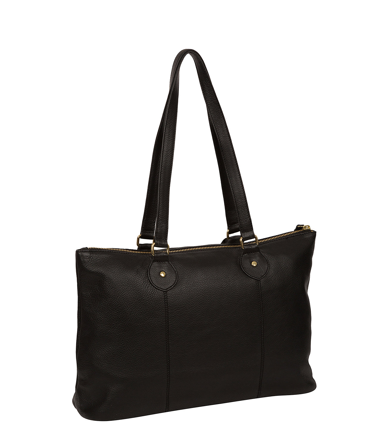 'Bayswater' Black Leather Tote Bag