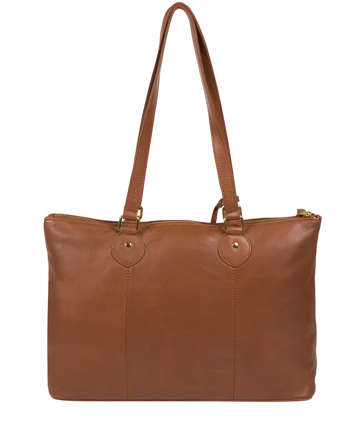 'Bayswater' Dark Tan Leather Tote Bag