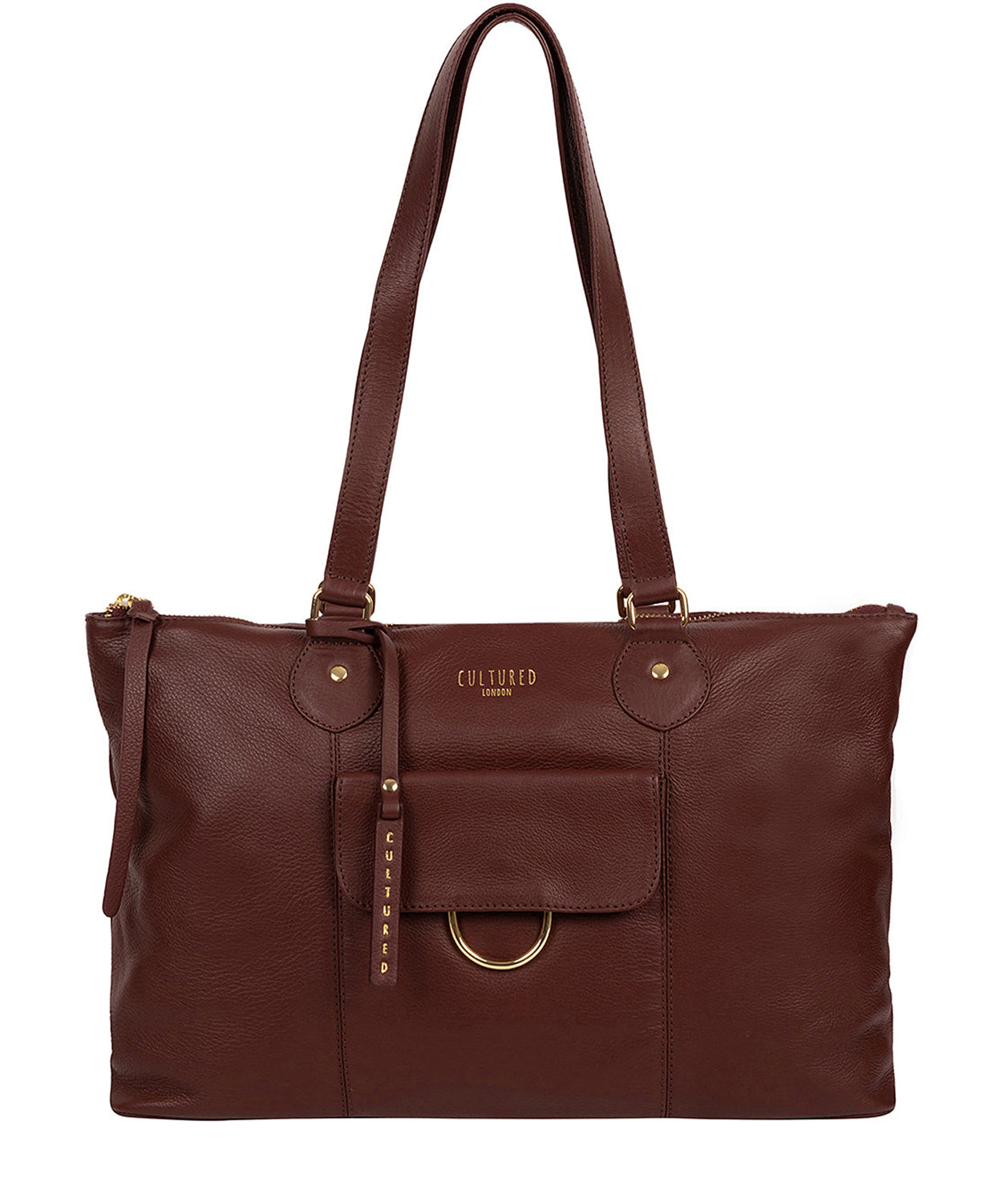 'Bayswater' Rich Chestnut Leather Tote Bag