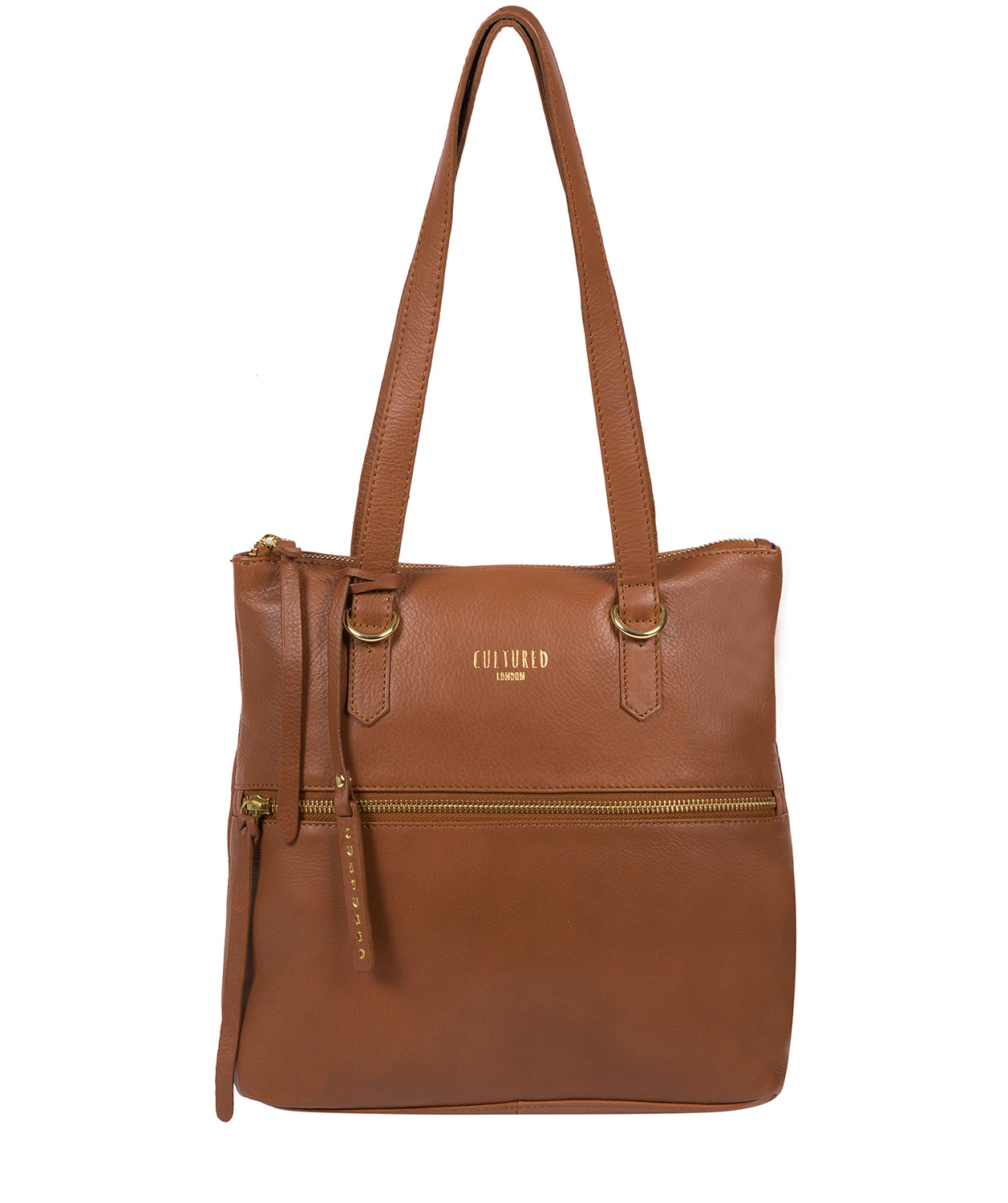 'Chesham' Dark Tan Leather Tote Bag