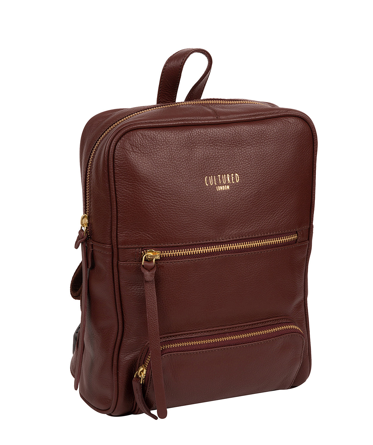 'Abbey' Rich Chestnut Leather Backpack