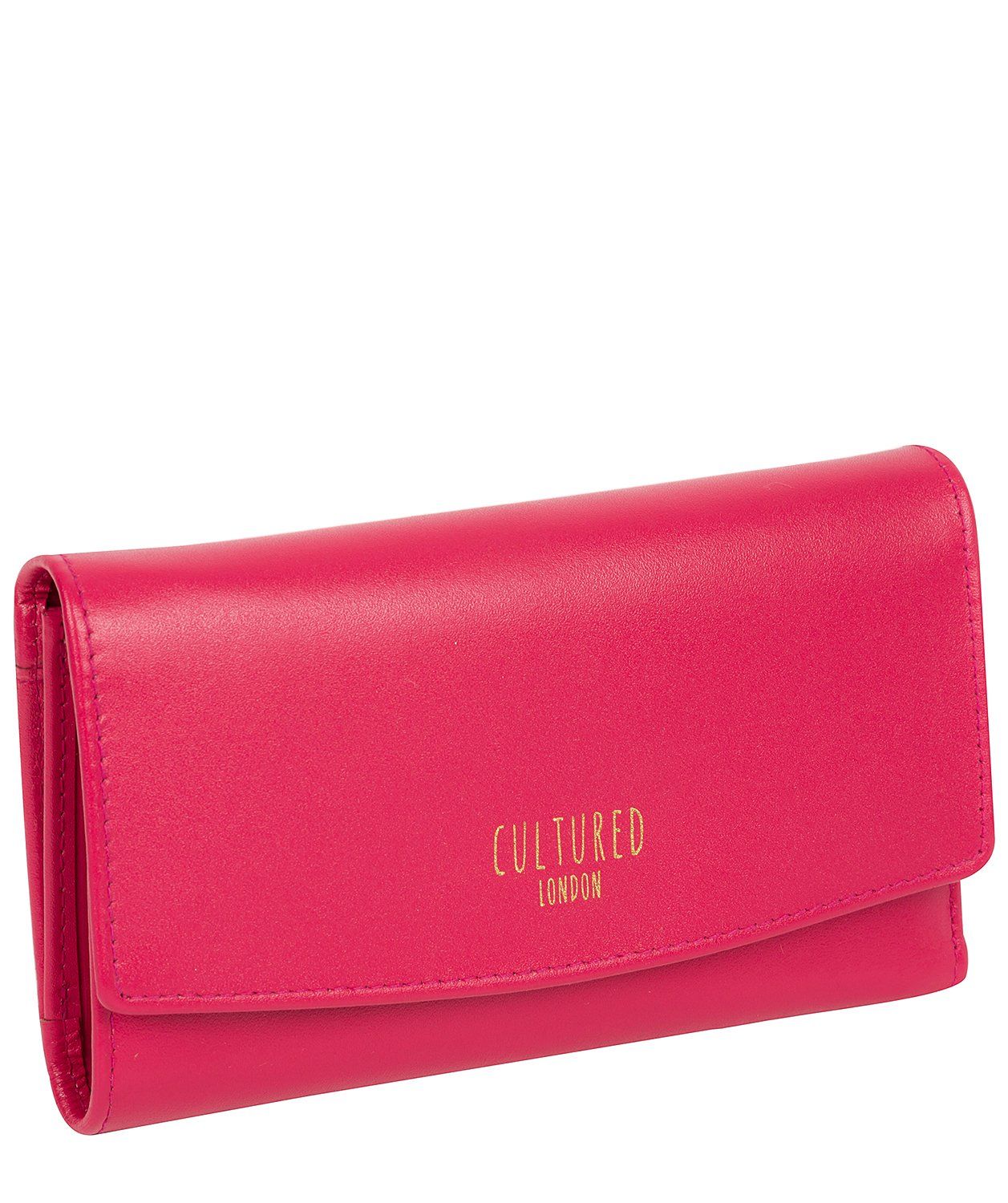 'Aviva' Fushia Leather Purse'