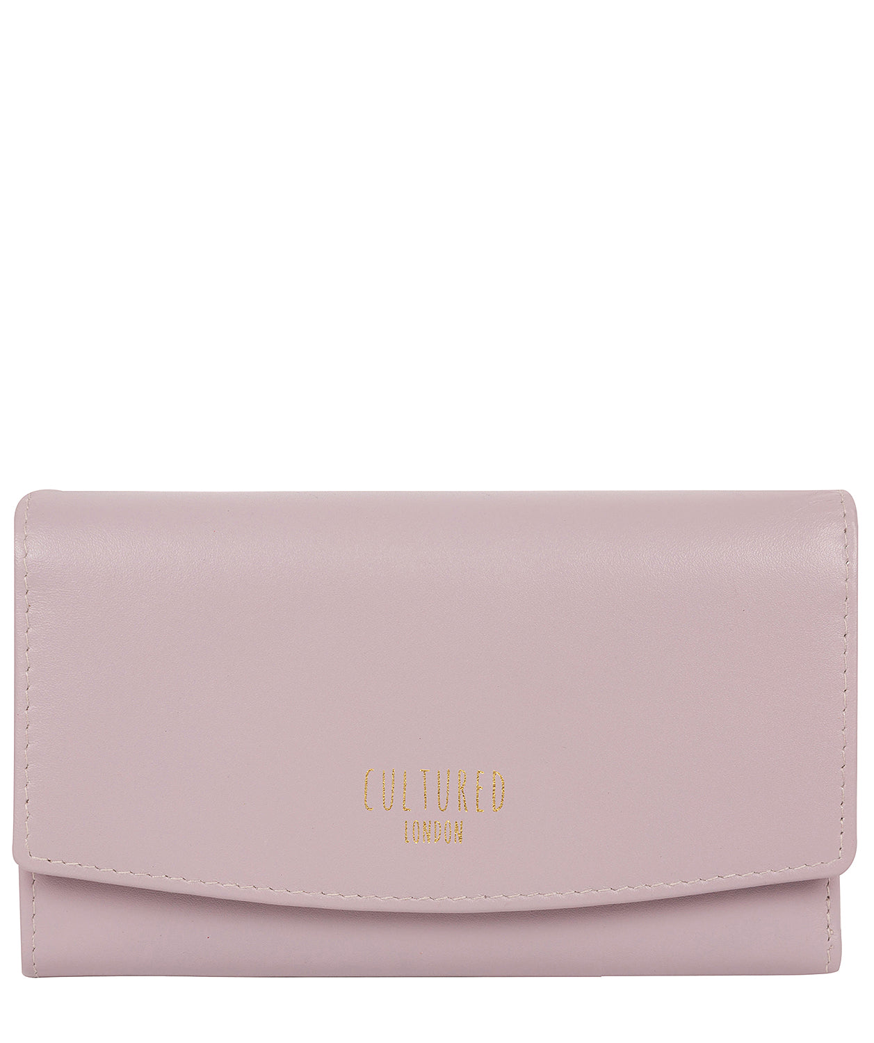 'Aviva' Subtle Lilac Leather Purse