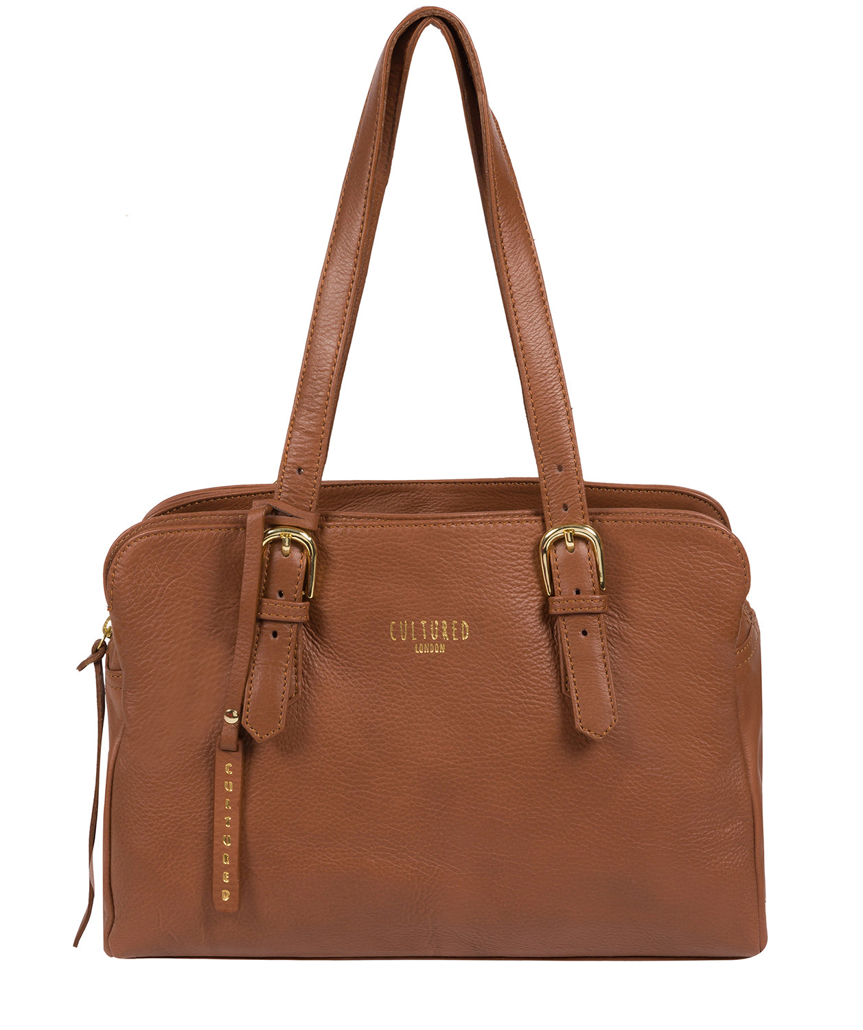 'Beckenham' Dark Tan Leather Handbag