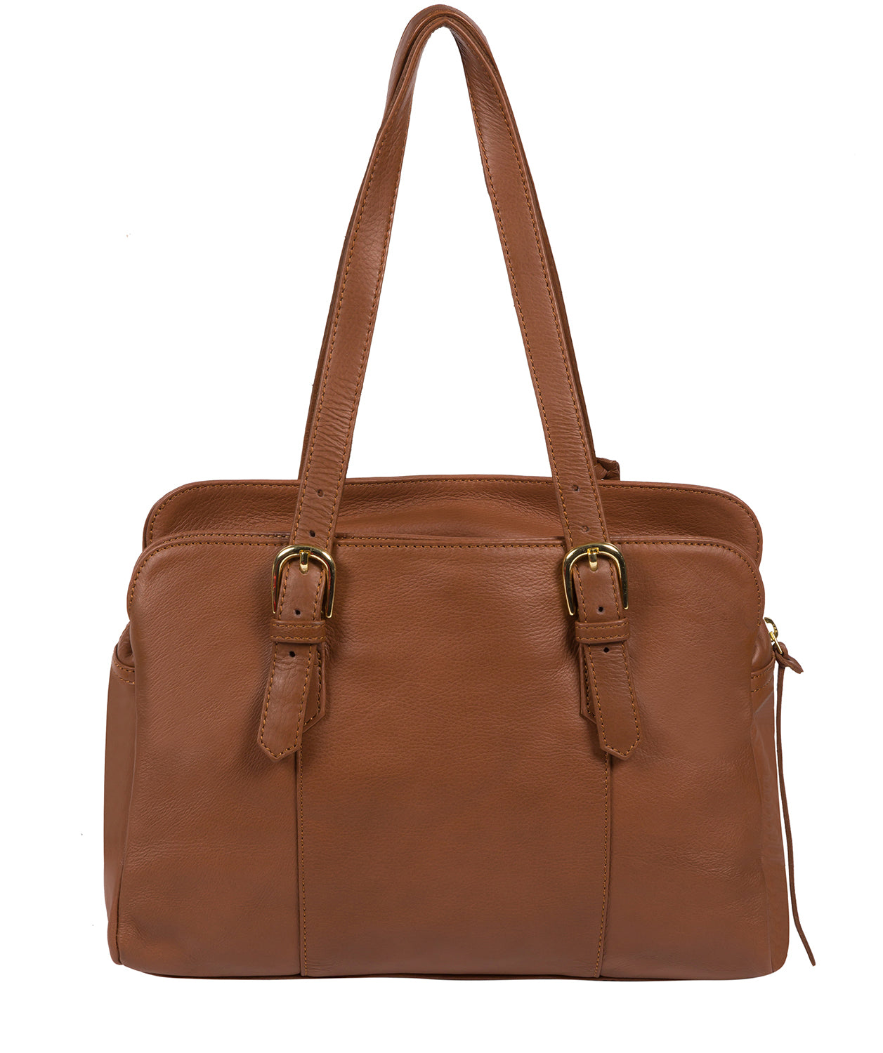 'Beckenham' Dark Tan Leather Handbag