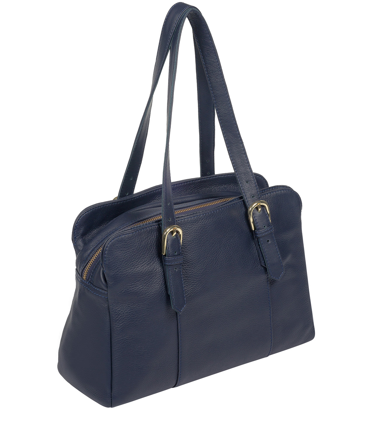 'Beckenham' Ink Leather Handbag