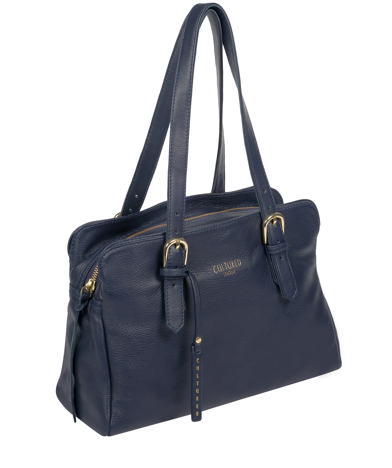 'Beckenham' Ink Leather Handbag