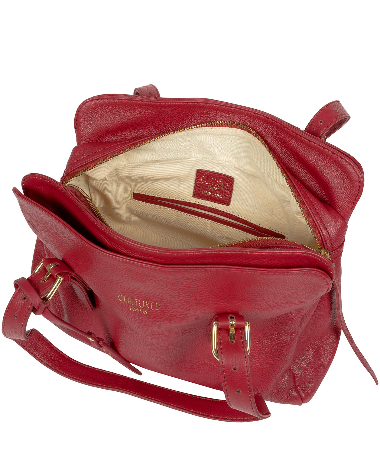 'Beckenham' Red Leather Handbag