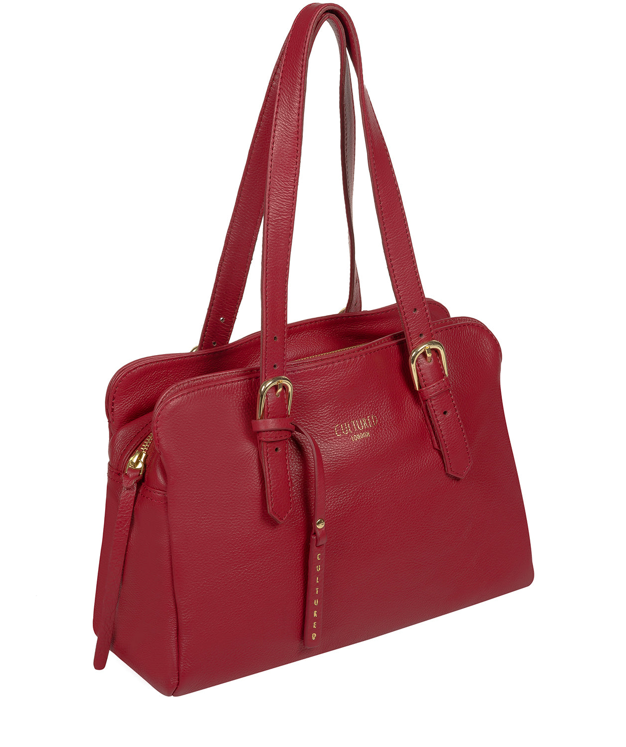 'Beckenham' Red Leather Handbag