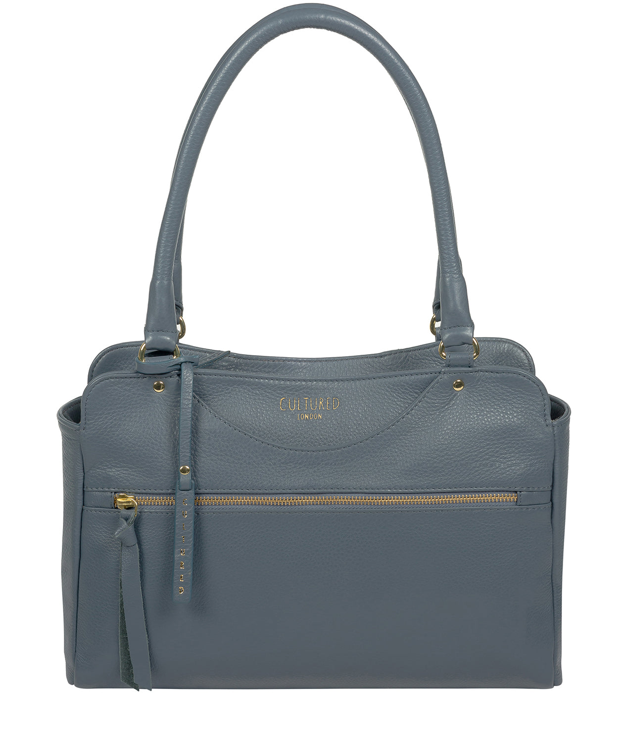 'Shadwell' Moonlight Blue Leather Handbag