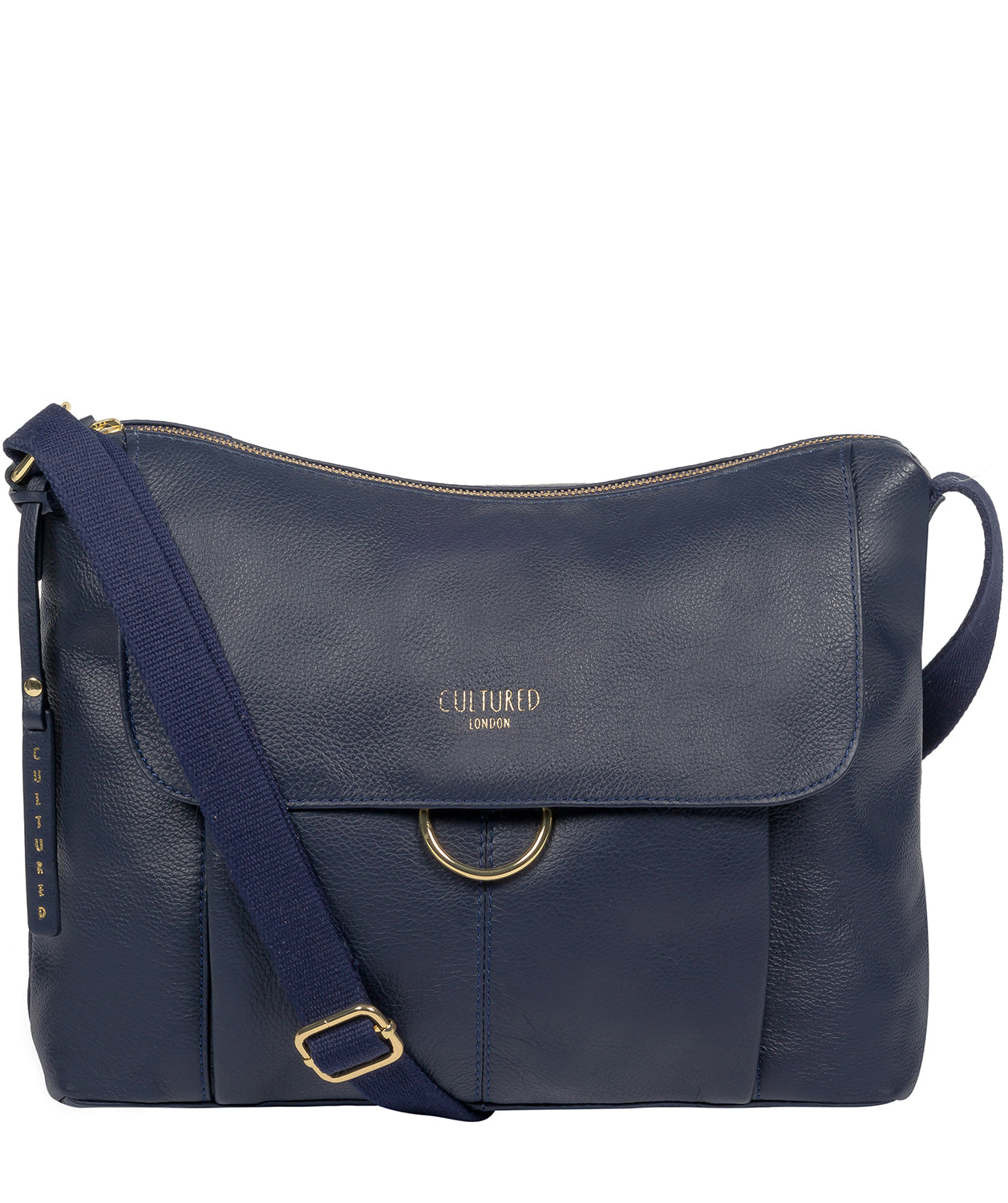 'Chancery' Ink Leather Shoulder Bag