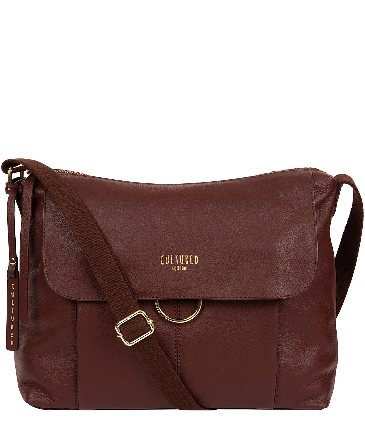 'Chancery' Rich Chestnut Leather Shoulder Bag