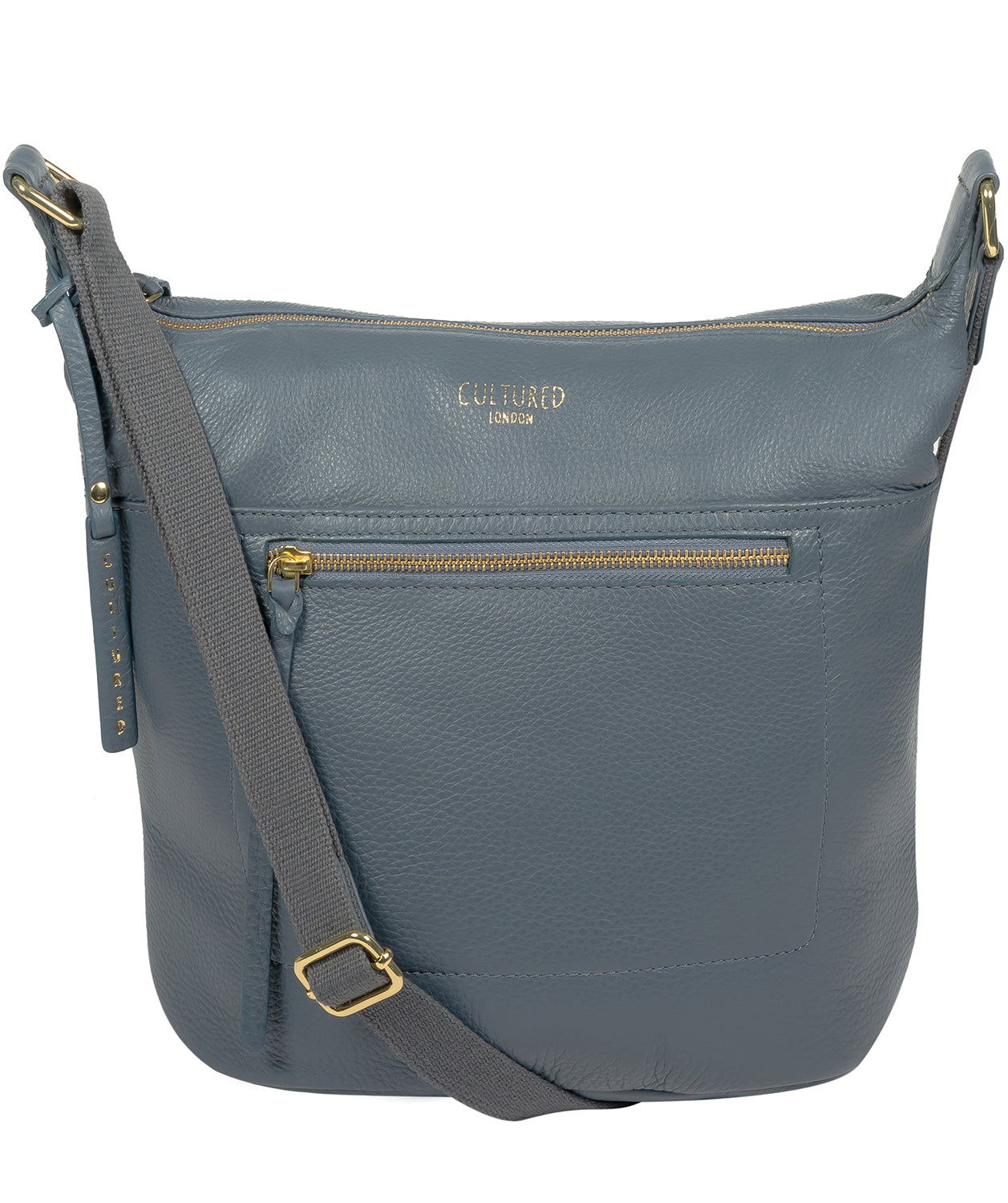 'Gants' Moonlight Blue Leather Cross Body Bag