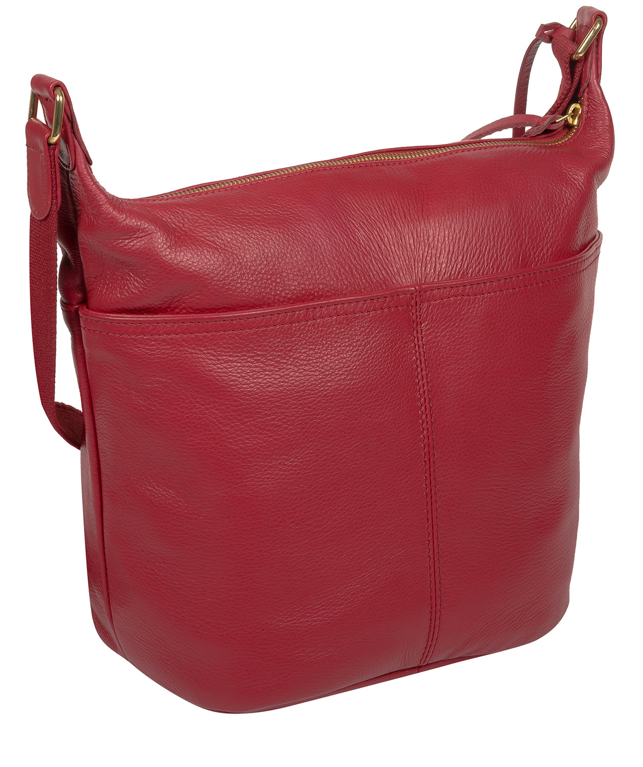 'Gants' Red Leather Cross Body Bag