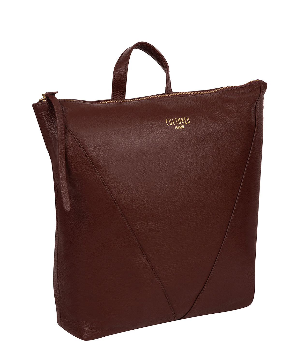 'Iiford' Rich Chestnut Leather Backpack