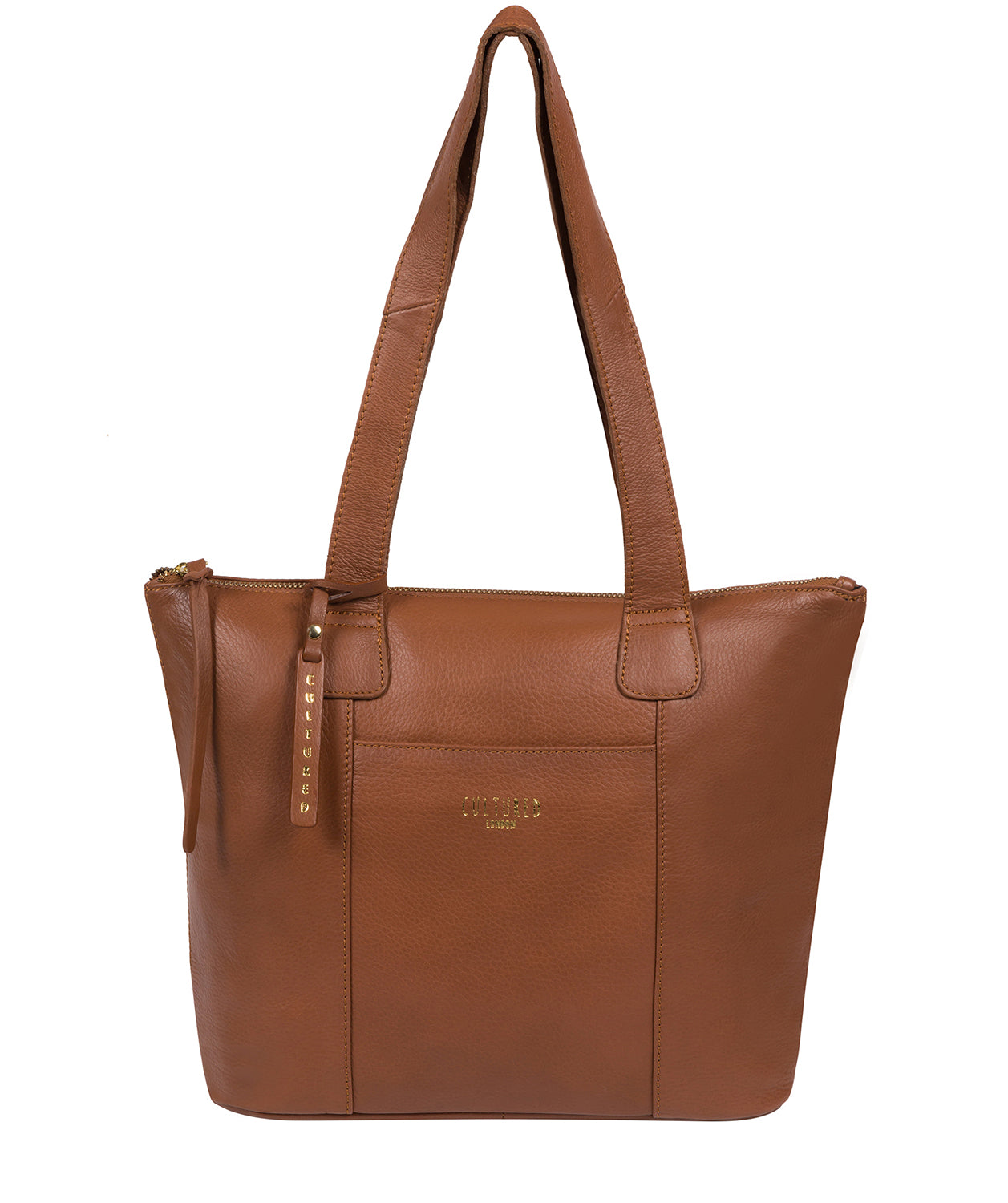 'Kensal' Dark Tan Leather Handbag