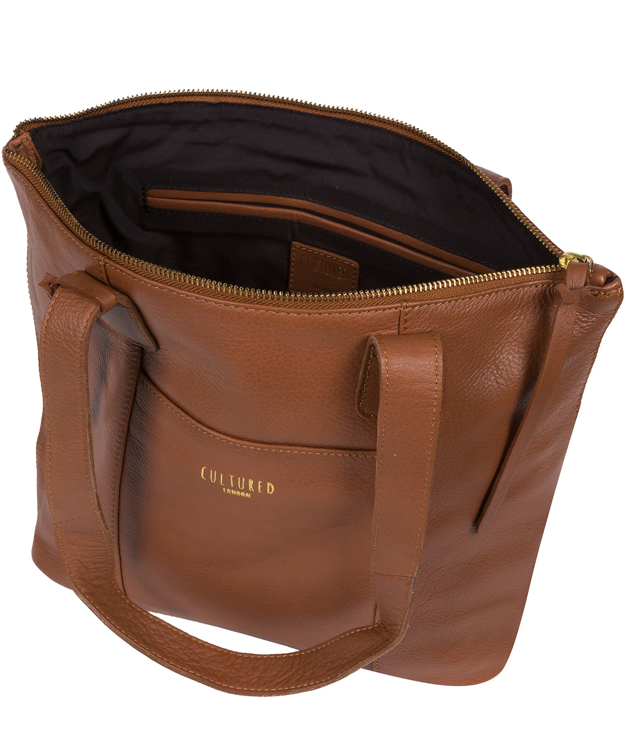 'Kensal' Dark Tan Leather Handbag