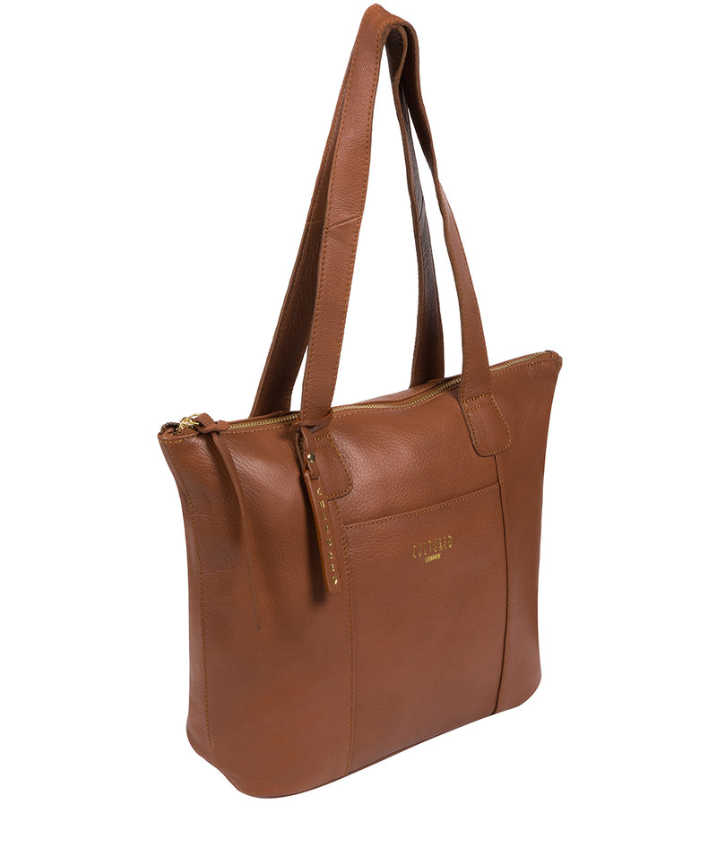 'Kensal' Dark Tan Leather Handbag