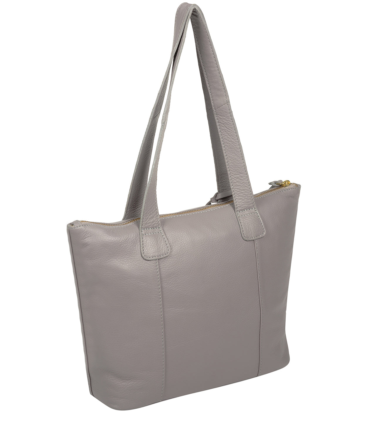 'Kensal' Grey Leather Handbag