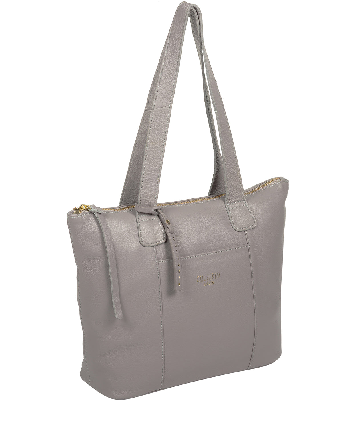 'Kensal' Grey Leather Handbag