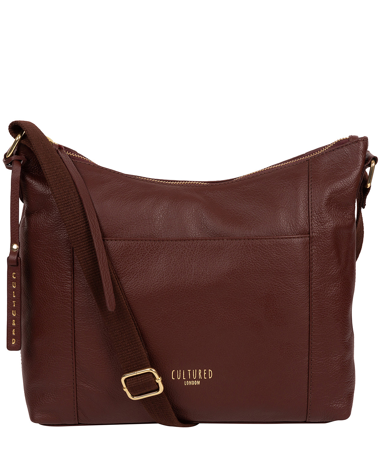 'Iver' Rich Chestnut Leather Shoulder Bag