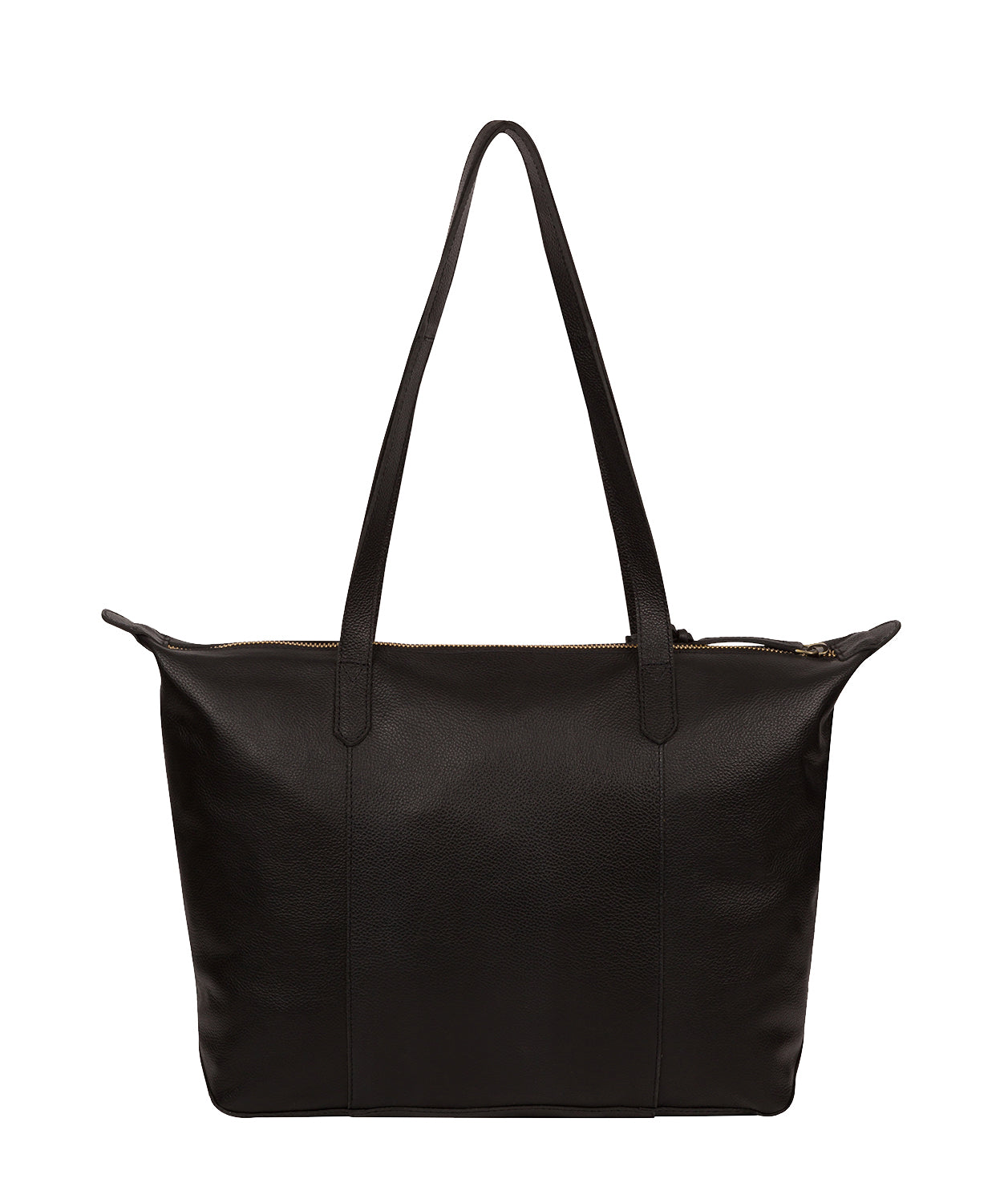 'Hillingdon' Black Leather Tote Bag