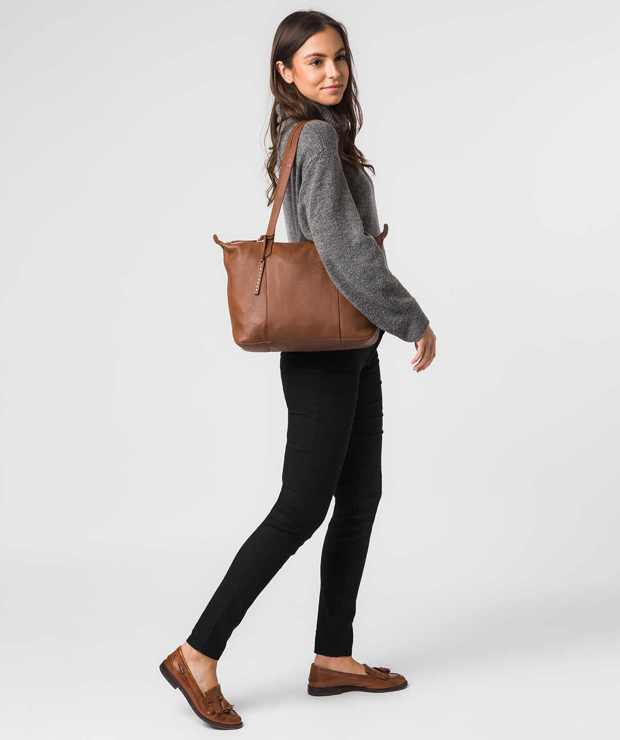 'Hillingdon' Tan Leather Tote Bag