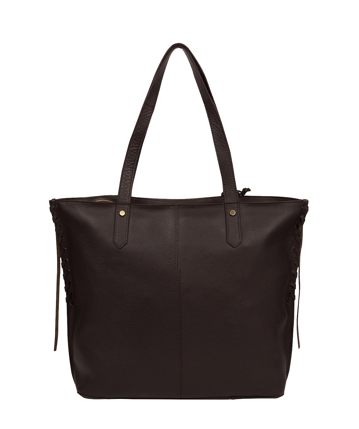 'Bromley' Dark Brown Leather Tote Bag