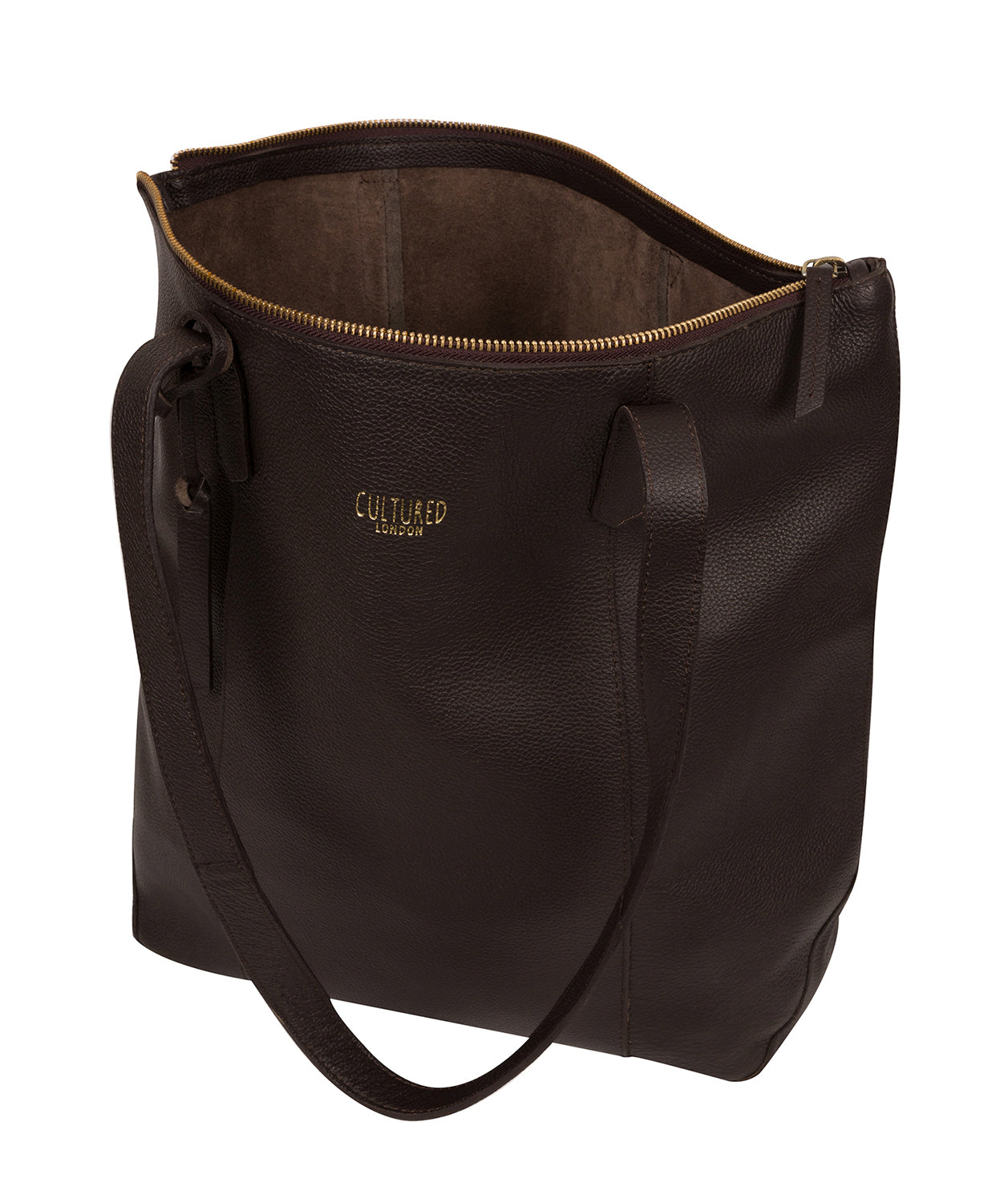 'Havering' Dark Brown Leather Tote Bag