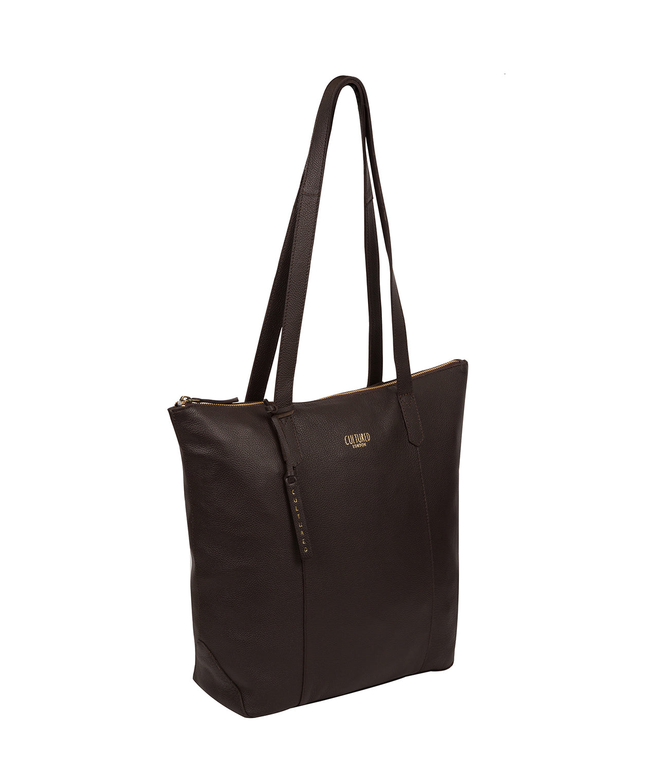 'Havering' Dark Brown Leather Tote Bag