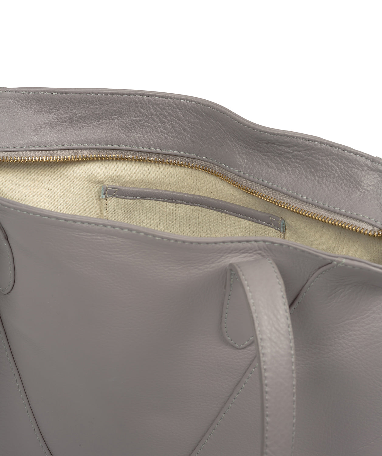 'Astoria' Grey Leather Shoulder Bag