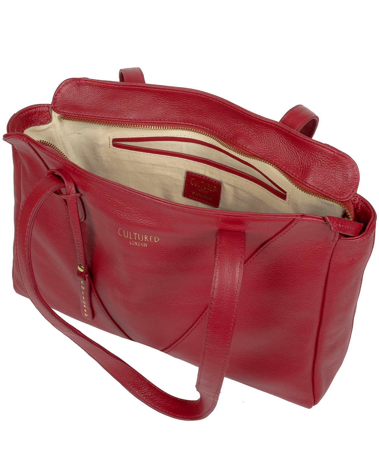 'Astoria' Red Leather Shoulder Bag