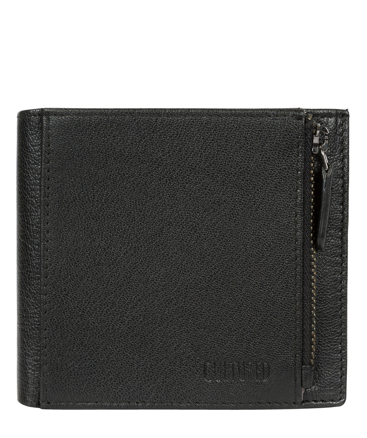 'Wilson' Black Leather Bi-Fold Wallet