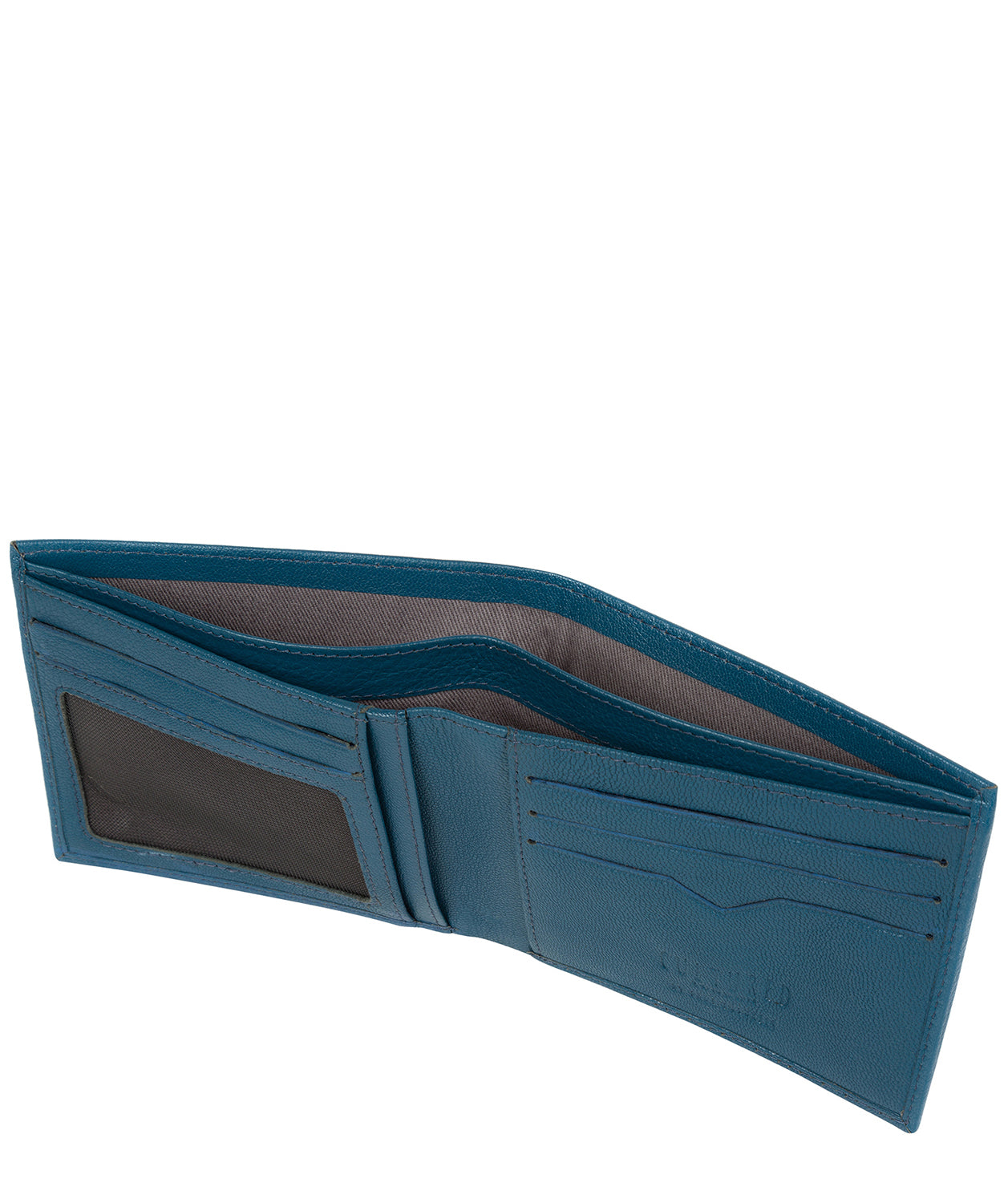 'Fabian' Teal Leather Bi-Fold Wallet image 4