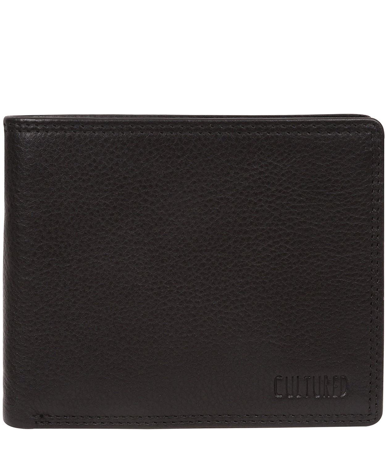 'Callum' Black Leather Bi-Fold Wallet