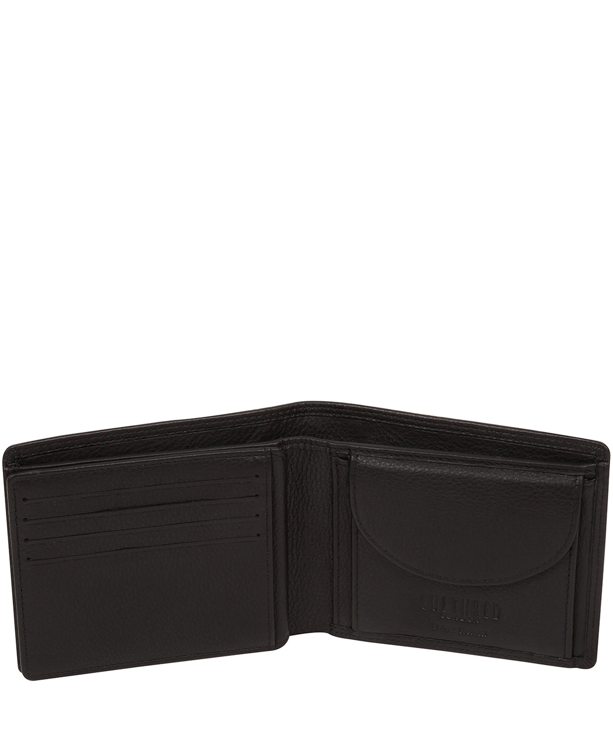 'Callum' Black Leather Bi-Fold Wallet